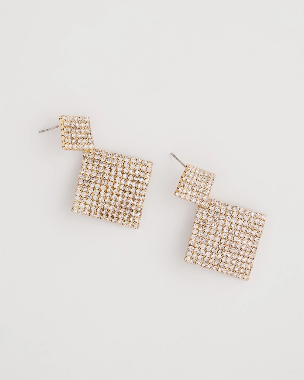 Chico's - Curved Crystal Earrings