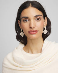 Chico's - Curved Crystal Earrings