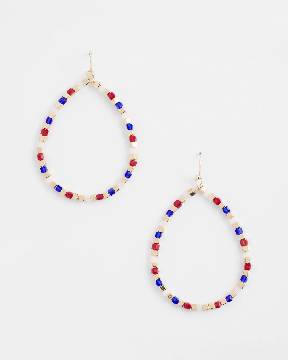 Chico's - No Droop® Red White & Blue Earrings