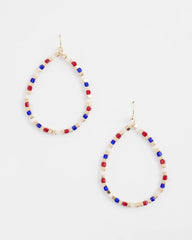 Chico's - No Droop® Red White & Blue Earrings