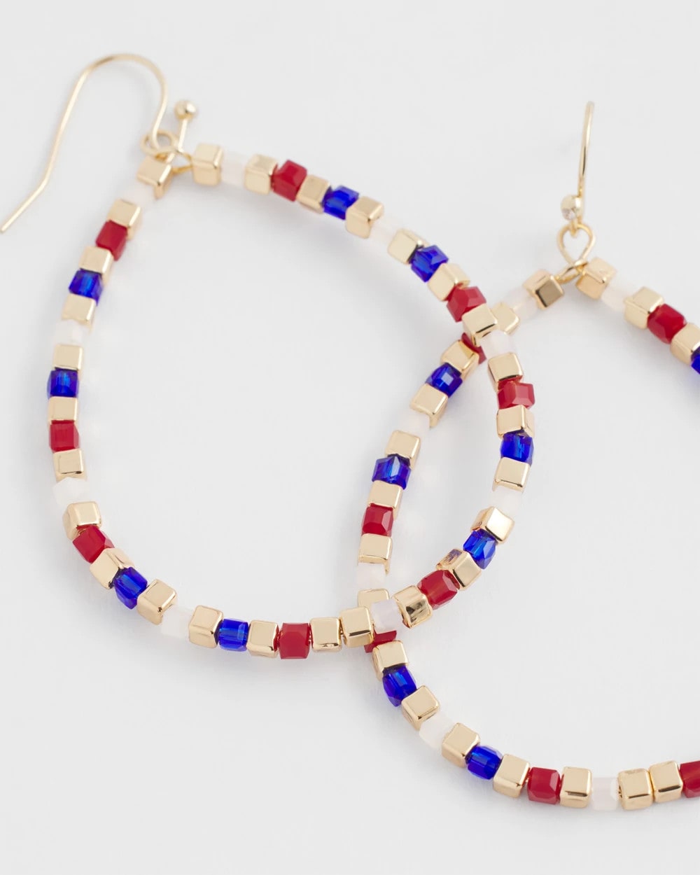 Chico's - No Droop® Red White & Blue Earrings