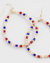 Chico's - No Droop® Red White & Blue Earrings