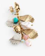 Chico's - Floral Pearl Charm Earrings