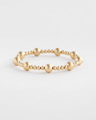 Chico's - Gold-tone Medium Bead Stretch Bracelet