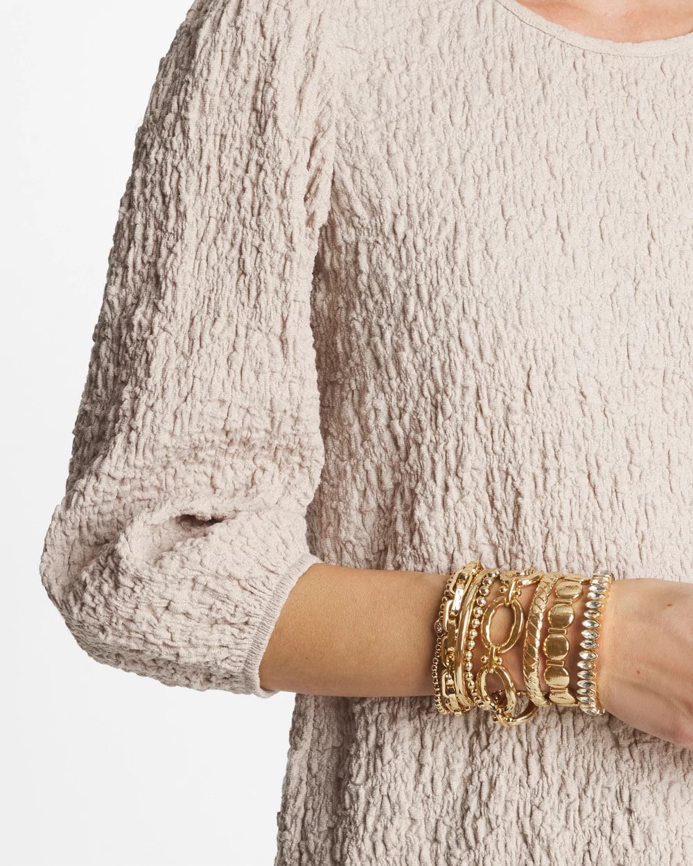 Chico's - Gold Link Stretch Bracelet