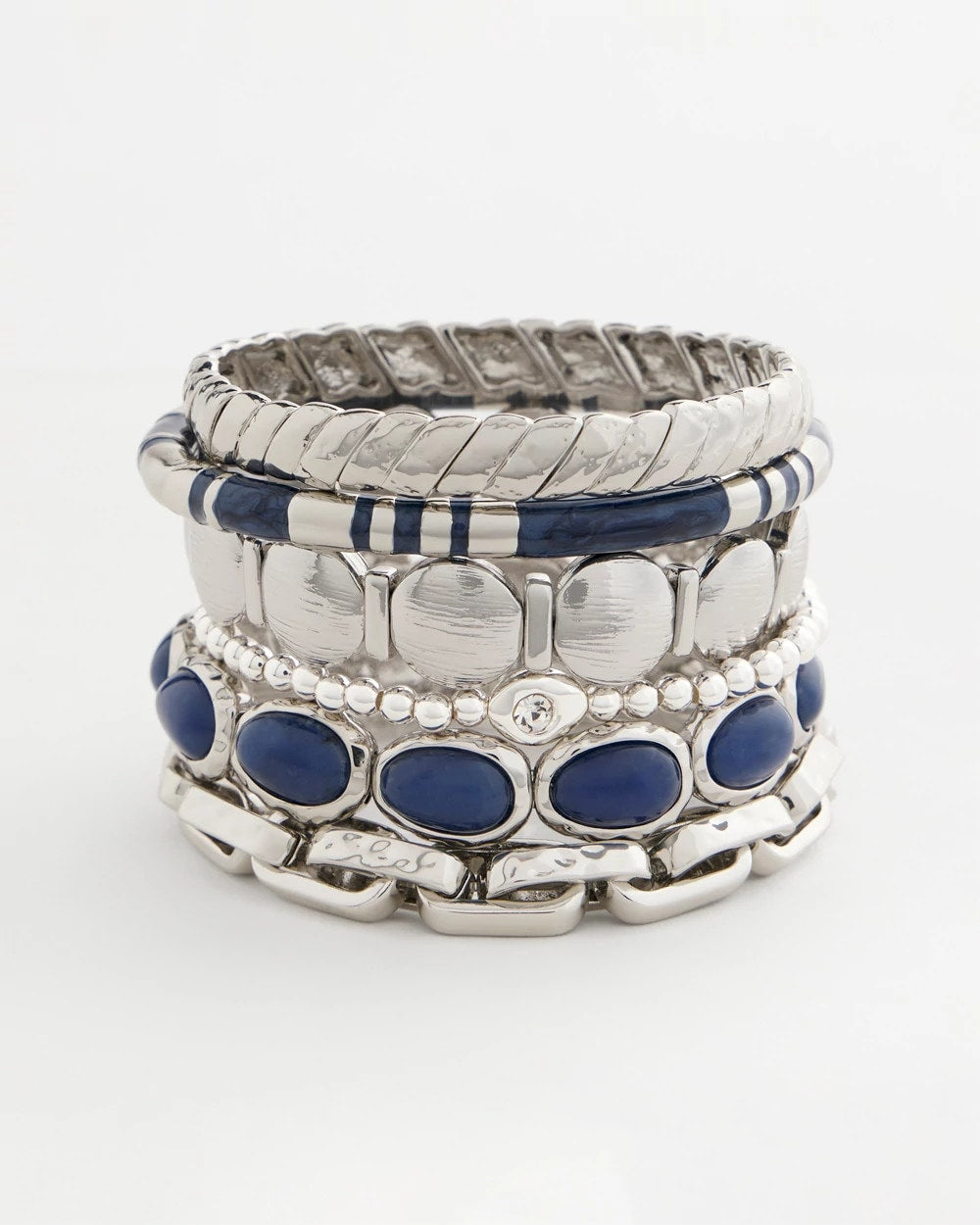 Chico's - Silver Link Stretch Bracelet