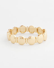 Chico's - Textured Circle Stretch Bracelet