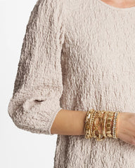 Chico's - Textured Circle Stretch Bracelet