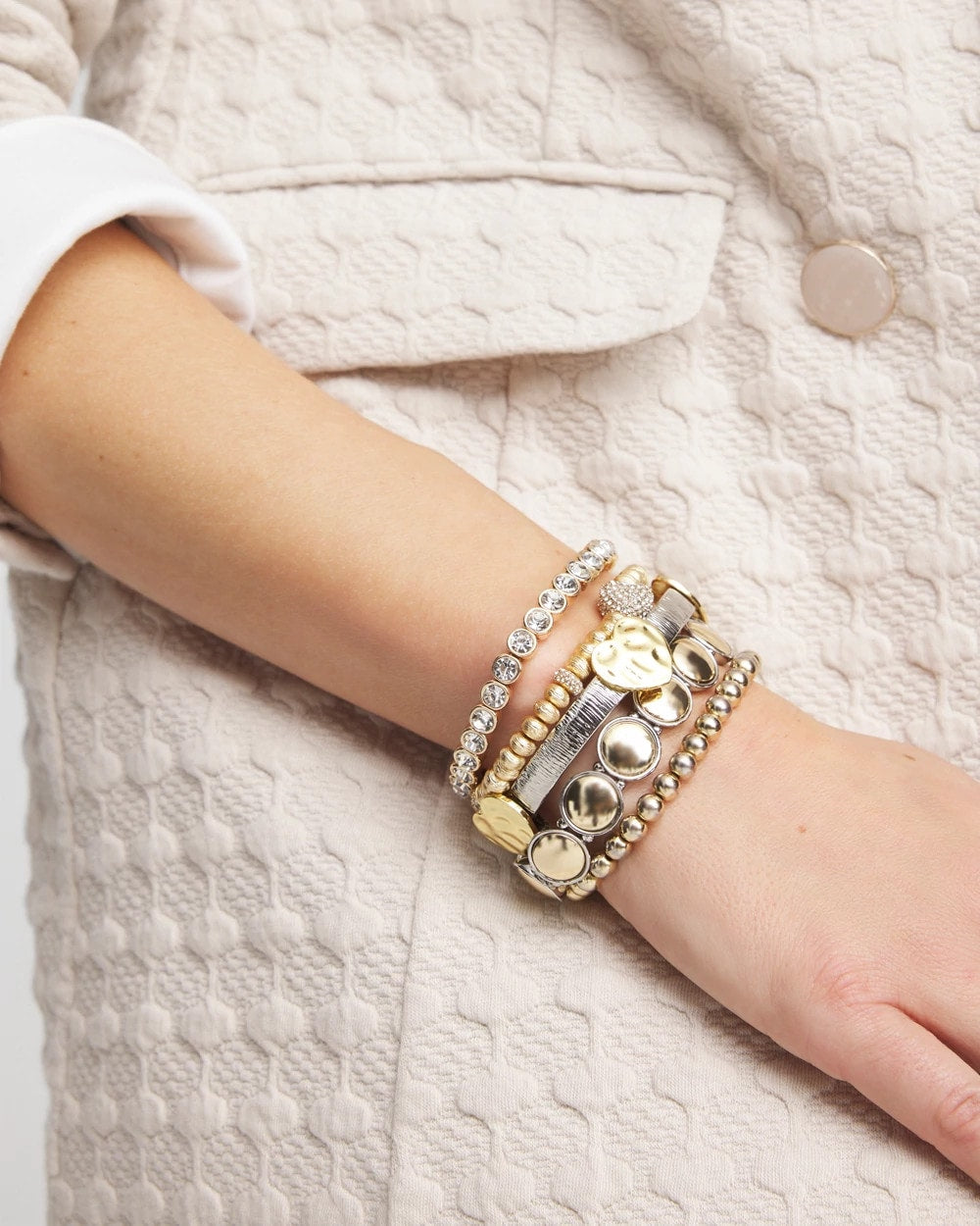 Chico's - Reversible Round Stretch Bracelet