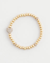 Chico's - Gold Heart Stretch Bracelet