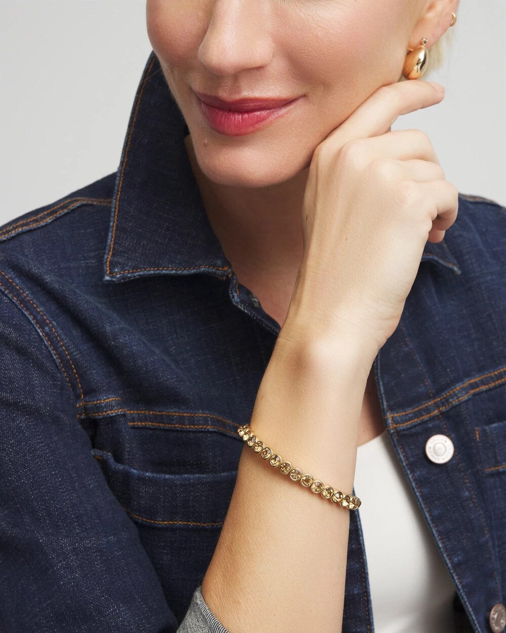 Chico's - Amber Hues Shiny Stretch Bracelet