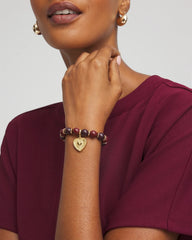 Chico's - Chianti Stretch Beaded Charm Bracelet