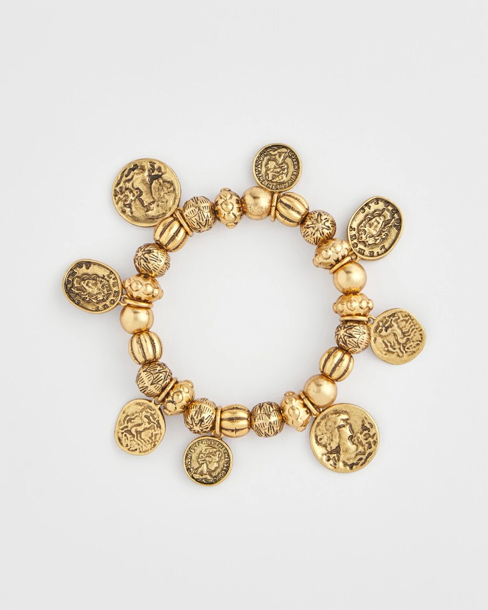 Chico's - Coin Charm Stretch Bracelet