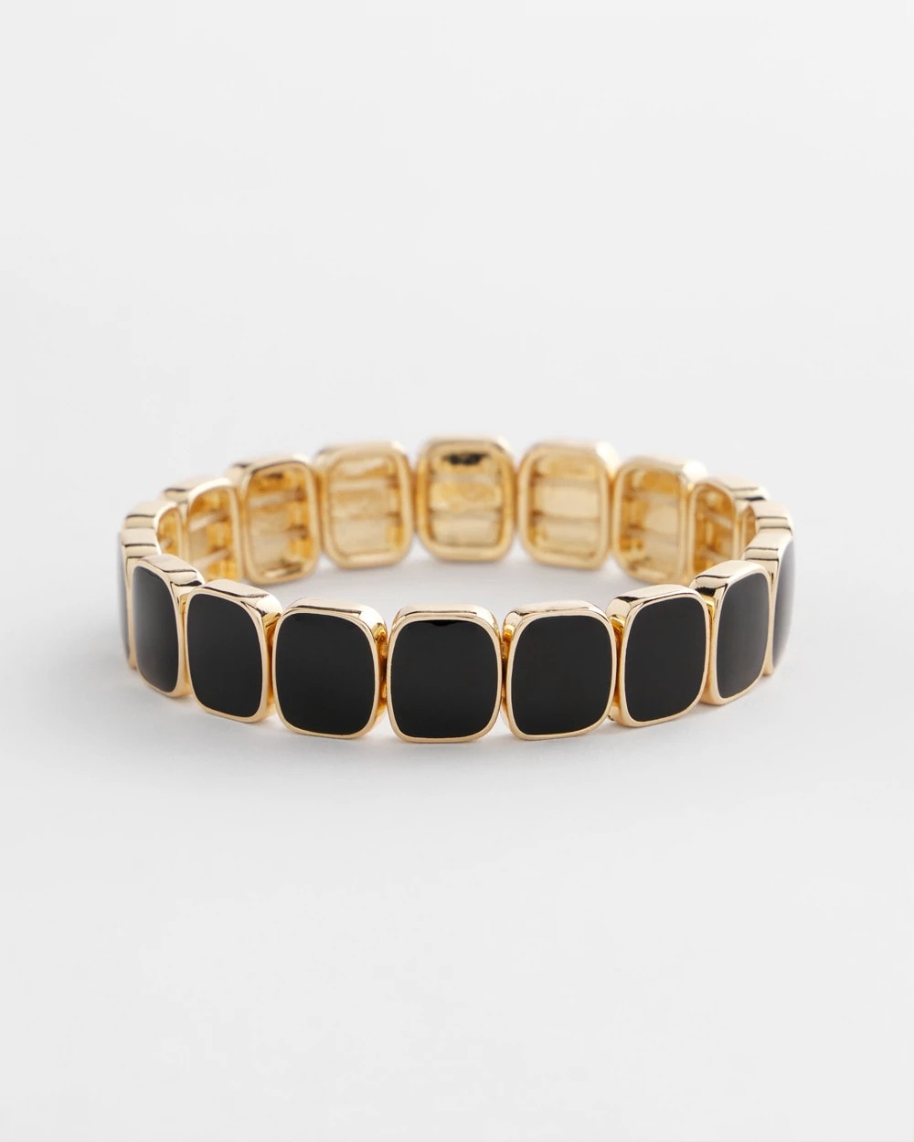 Chico's - Chico's Originals Black Square Stretch Bracelet