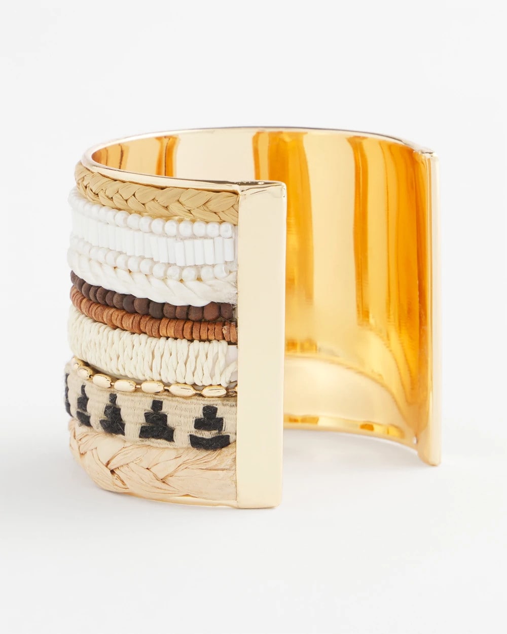 Chico's - Mixed Media Textured Cuff Bracelet