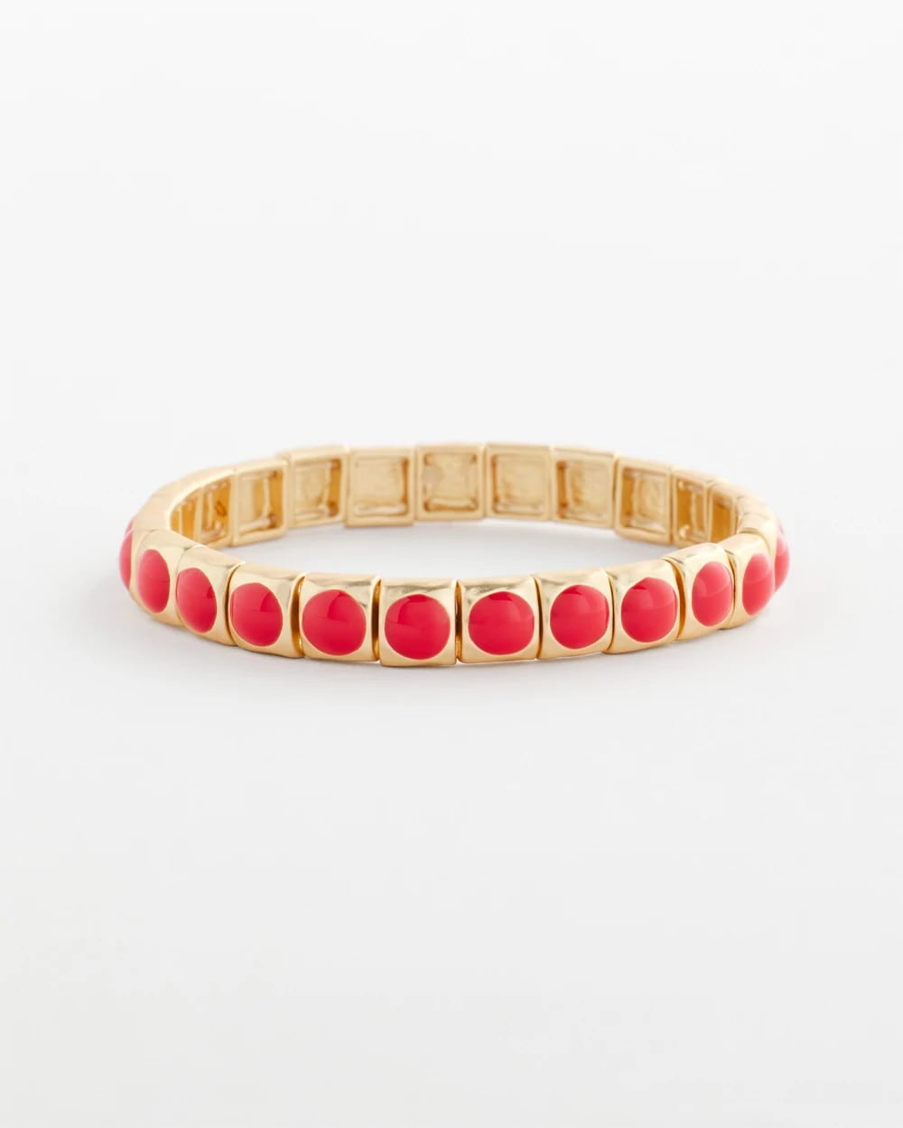 Chico's - Bold Orange Goldtone Stretch Bracelet