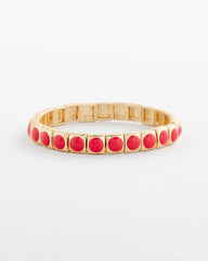 Chico's - Bold Orange Goldtone Stretch Bracelet