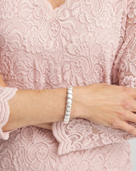 Chico's - Silvertone Stretch Bracelet