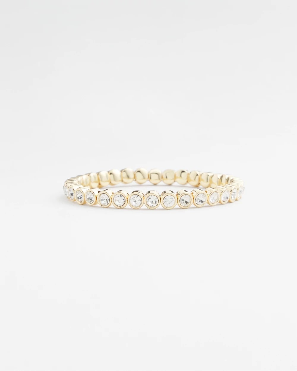 Chico's - Goldtone Stretch Tennis Bracelet