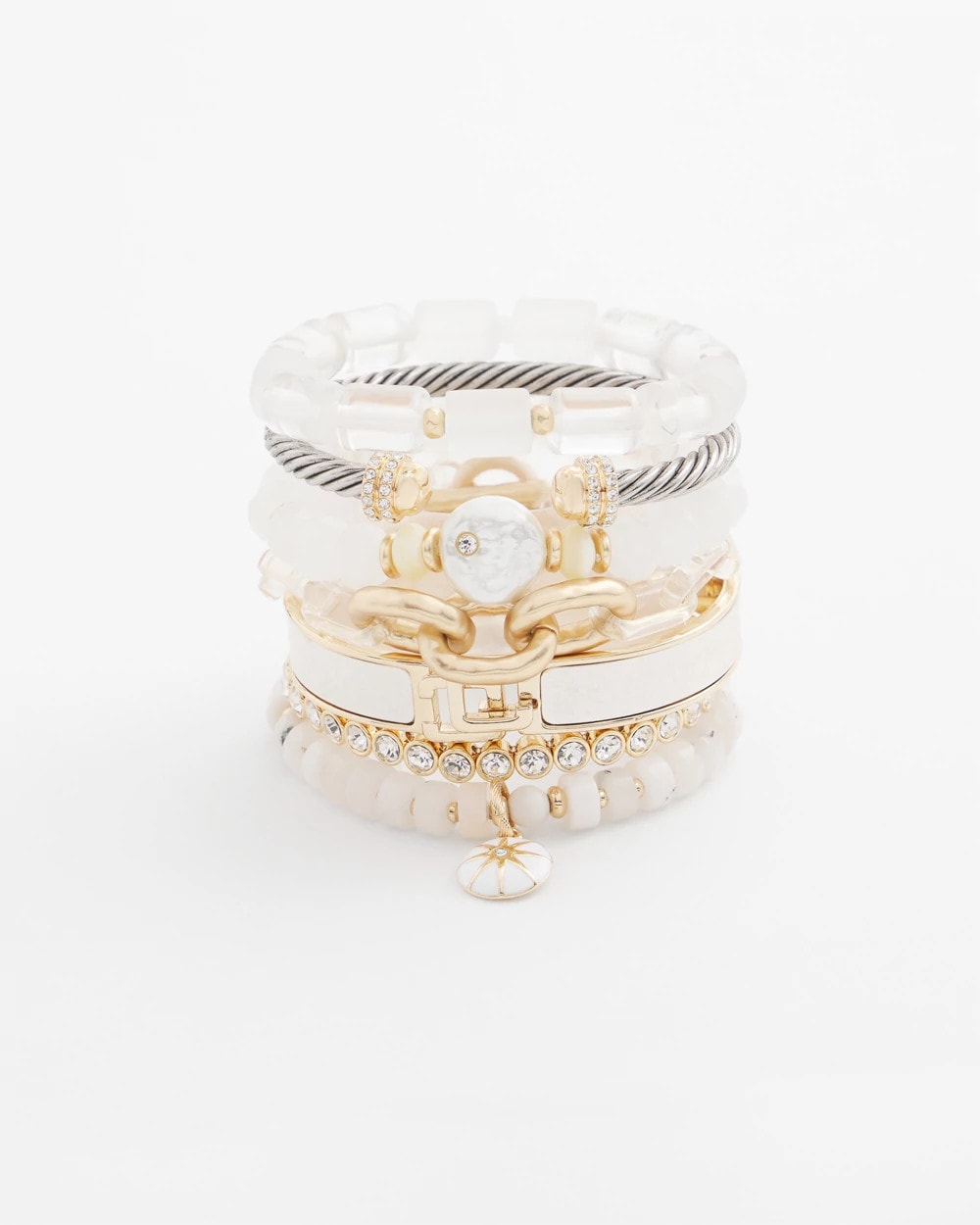 Chico's - Goldtone Stretch Tennis Bracelet