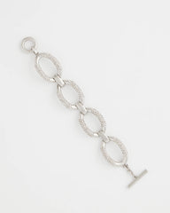 Chico's - Large Pave Link Toggle Bracelet