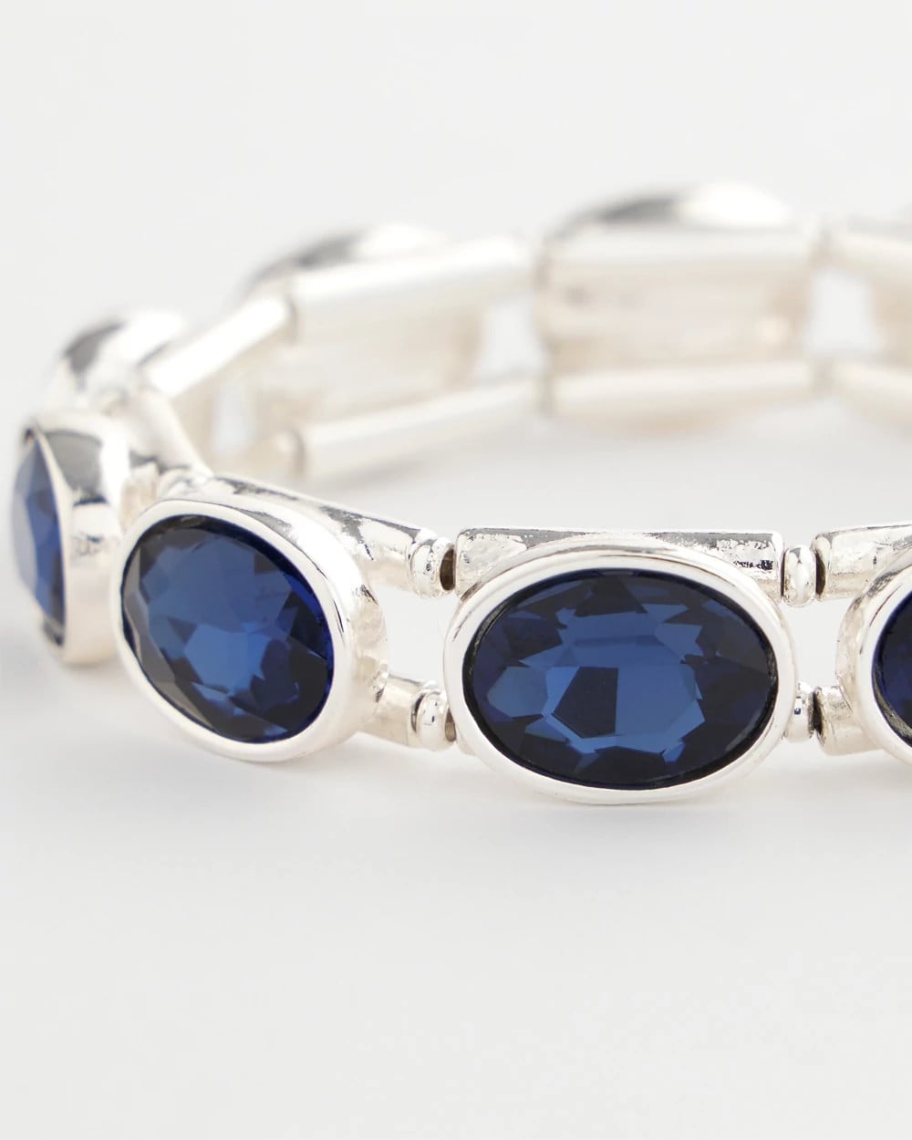 Chico's - Large Faceted Gem Stretch Bracelet