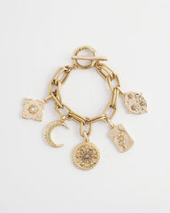 Chico's - Gold Celestial Charm Bracelet