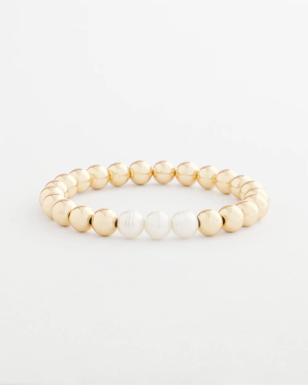 Chico's - Goldtone Bead Stretch Bracelet