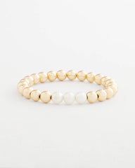 Chico's - Goldtone Bead Stretch Bracelet