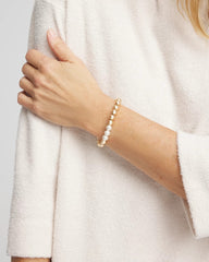 Chico's - Goldtone Bead Stretch Bracelet