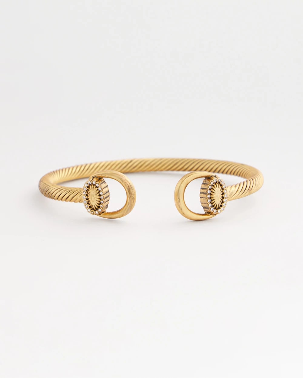 Chico's - Equestrian Horsebit Goldtone Cuff Bracelet