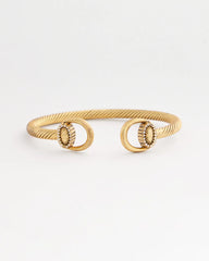 Chico's - Equestrian Horsebit Goldtone Cuff Bracelet