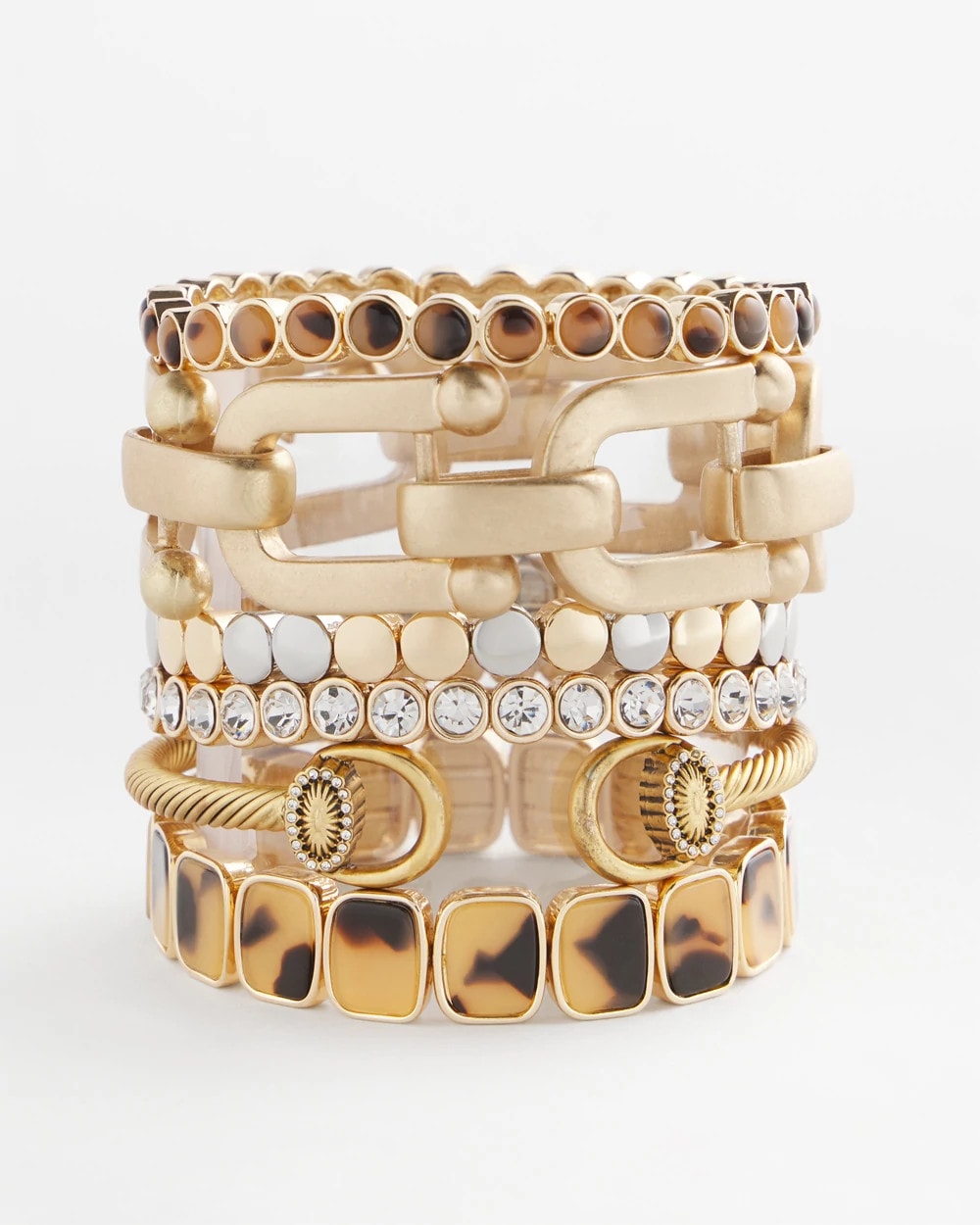 Chico's - Equestrian Horsebit Goldtone Cuff Bracelet