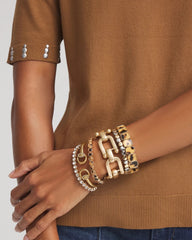Chico's - Equestrian Horsebit Goldtone Cuff Bracelet