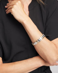 Chico's - Mixed-Metal Matte Square Stretch Bracelet