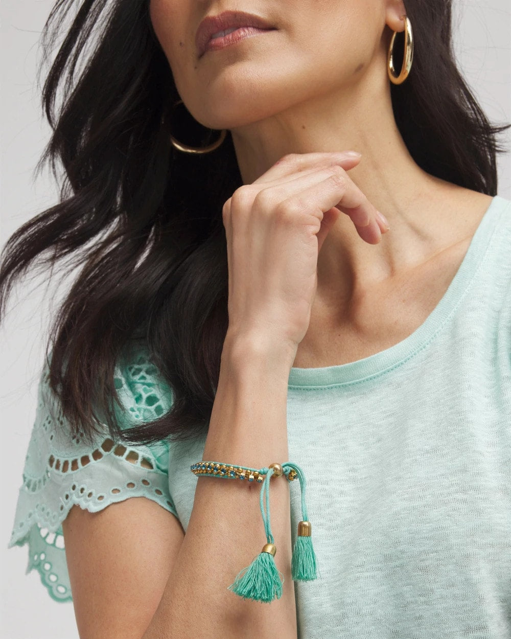 Chico's - Adjustable Thread Wrapped Bracelet