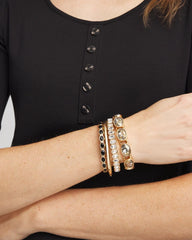 Chico's - Large Faceted Gem Stretch Bracelet
