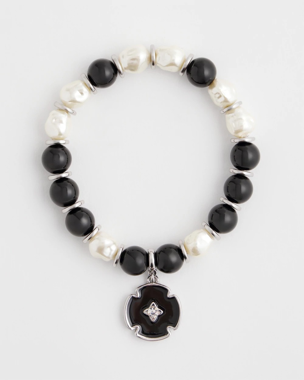 Chico's - Beaded Stretch Charm Bracelet