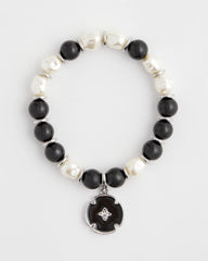 Chico's - Beaded Stretch Charm Bracelet