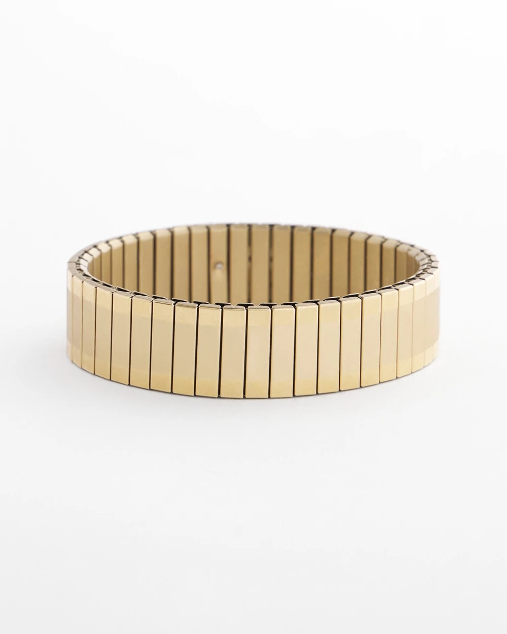Chico's - Goldtone Stretch Watchband Bracelet