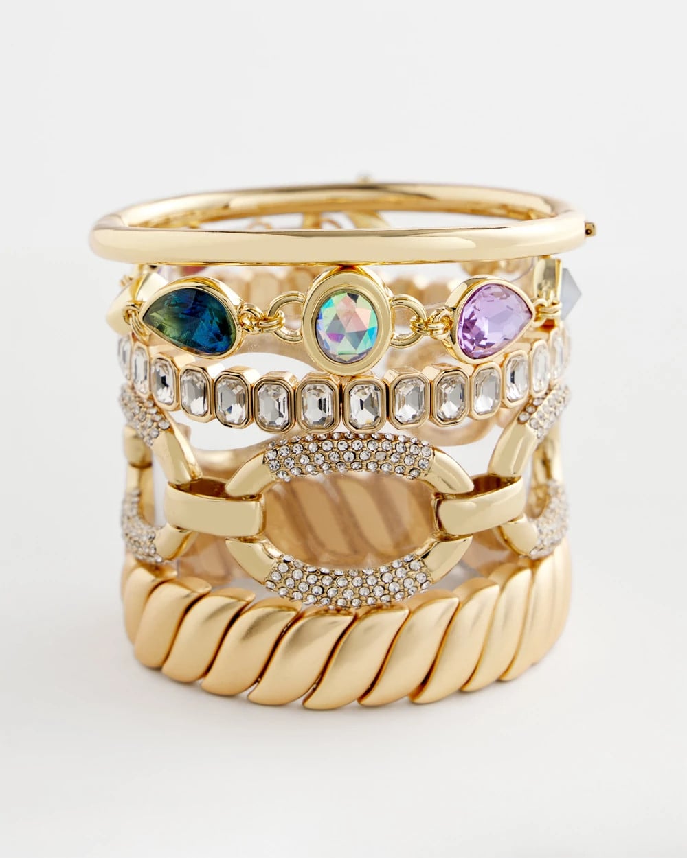 Chico's - Large Pave Link Toggle Bracelet