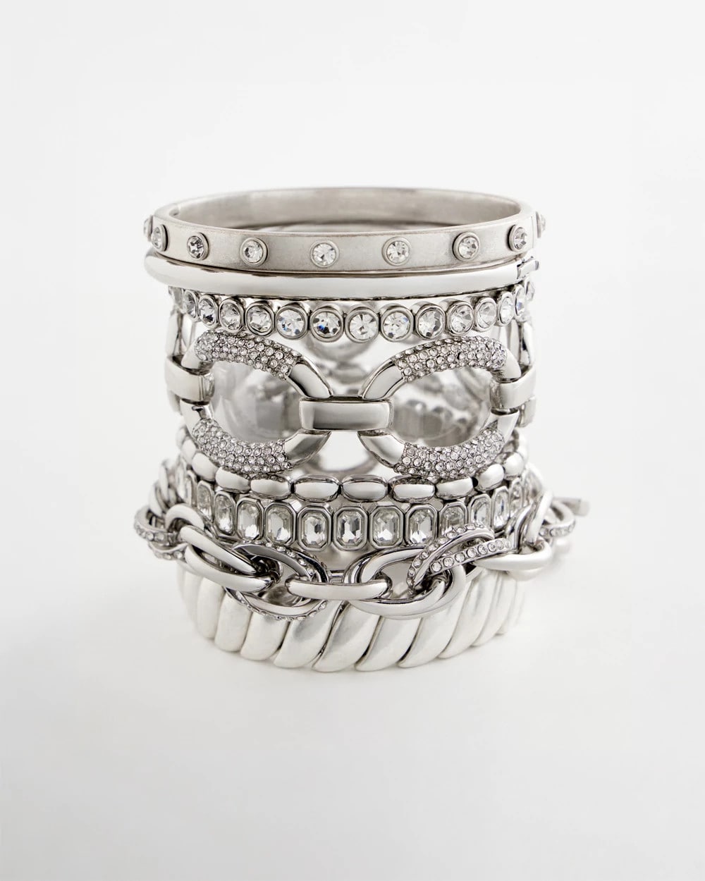 Chico's - Large Pave Link Toggle Bracelet