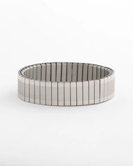 Chico's - Silver Tone Stretch Watchband Bracelet