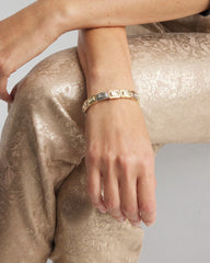 Chico's - Tri-Tone Rectangle Stretch Bracelet
