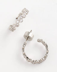 Chico's - No Droop® Silvertone Hoop Earrings