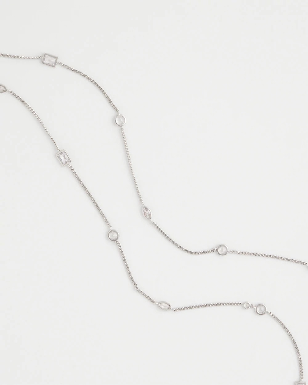 Chico's - Fine Crystal Long Chain Necklace