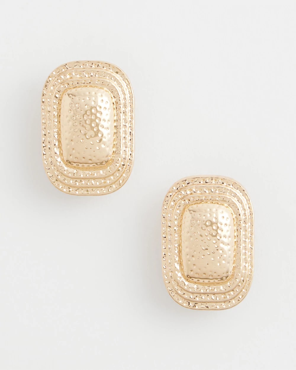 Chico's - No Droop® Goldtone Square Clip-On Earrings