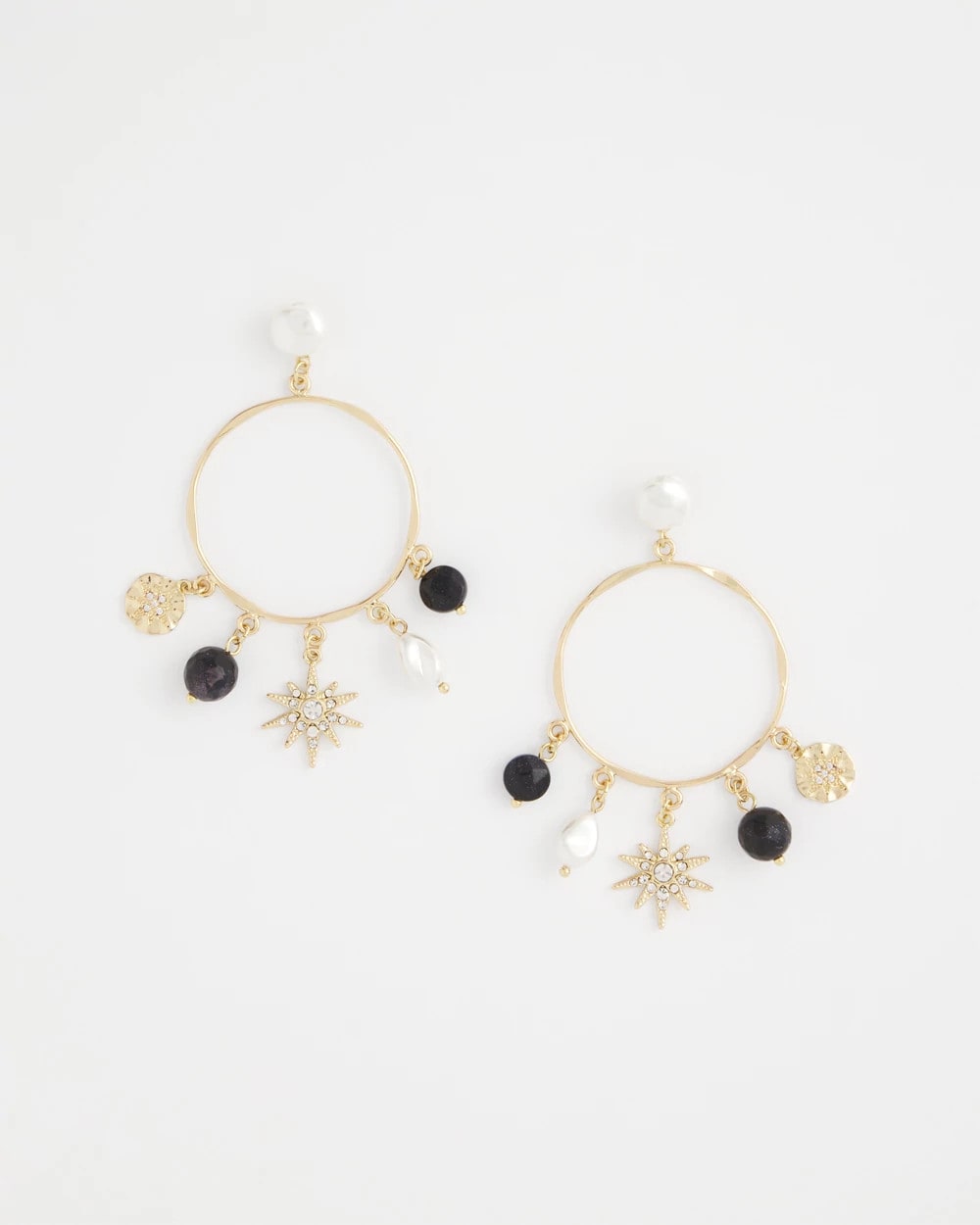 Chico's - Starry Night Charm Hoop Earrings