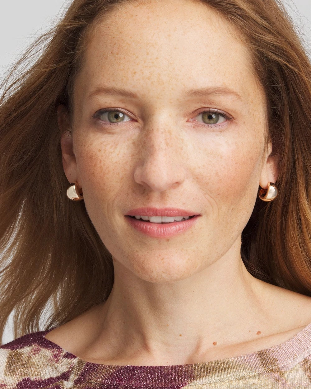 Chico's - Rose Gold Huggie Hoop Earrings