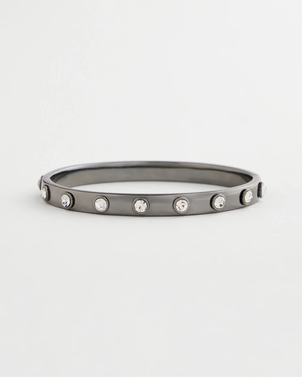 Chico's - Hematite Rhinestone Tone Bangle